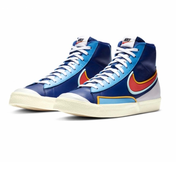 Nike Blazer Mid 77 Infinite D/MS/X Deep Royal Blue Copa Chile Red Men DA7233-400 - Picture 1 of 8